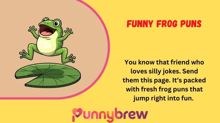 Funny Frog Puns
