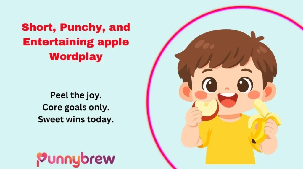 Short, Punchy, and Entertaining apple Wordplay
